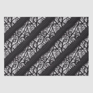 Goth Christmas Tissue - Schwarz und Weiß Seidenpapier