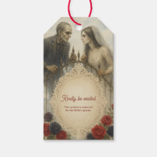 Goth Couple Zombie Halloween Wedding Geschenkanhänger