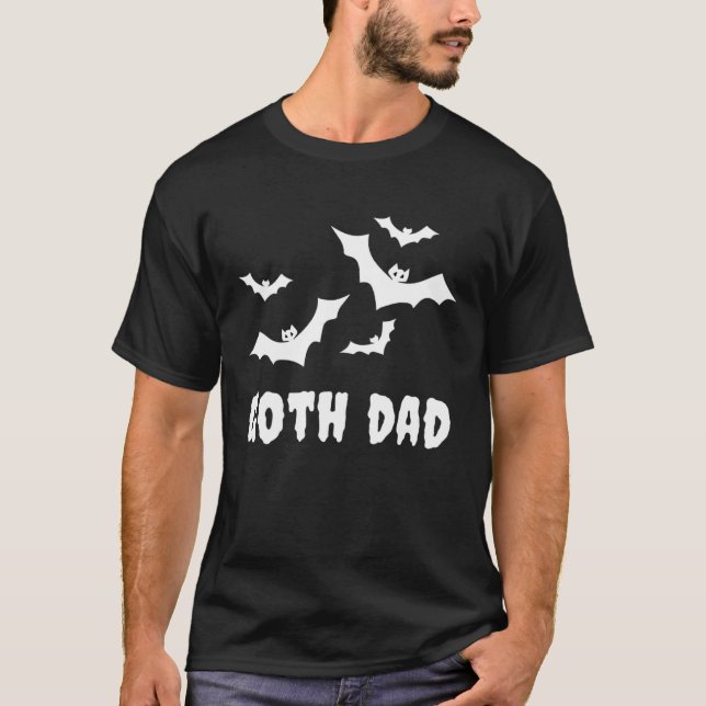 Goth Dad  Gothic Spooky Bats Father s Day Hallowee T-Shirt (Vorderseite)