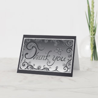 Goth danken Ihnen zu kardieren; -) Dankeskarte