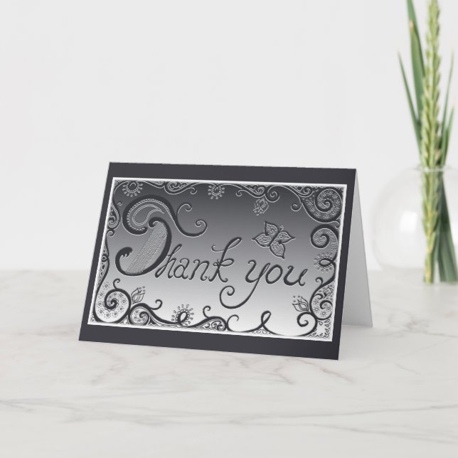 Goth danken Ihnen zu kardieren; -) Dankeskarte (Vorderseite)