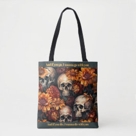 Goth Dark Romance Lonely Day Skulls