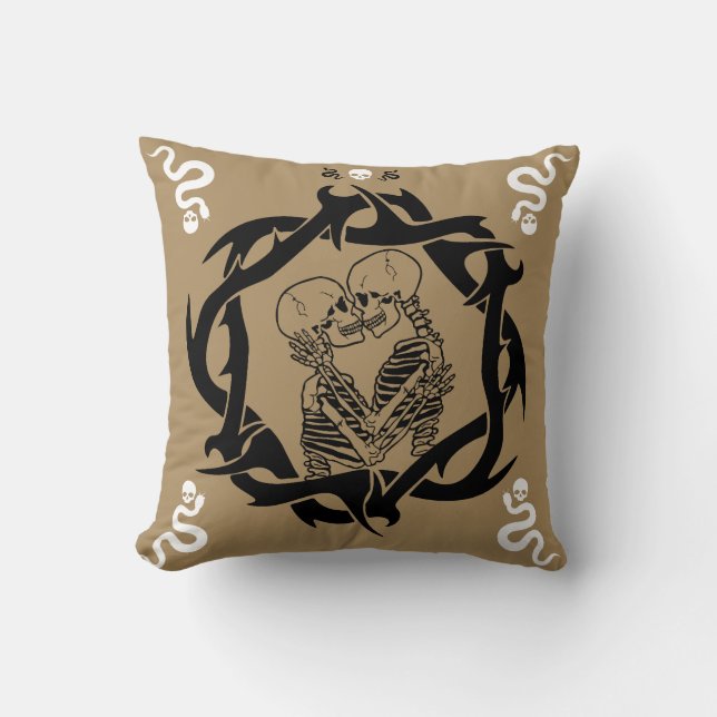 Goth Dark Romantic Lovers Gift Kissen (Vorderseite)
