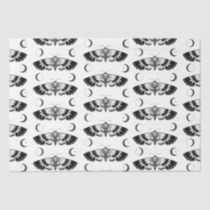 Goth Death's Head Falkmoth Seidenpapier