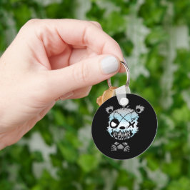 Goth Demiboy Pride Flag gefärbter Bär Schlüsselanhänger