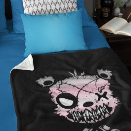 Goth Demigirl Pride Flag farbiger Bär Sherpadecke