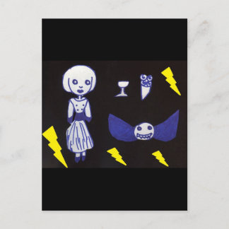Goth Doll Postkarte