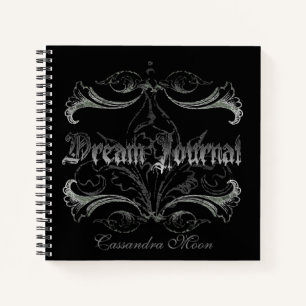 Goth Dream Journal Personalisiert Notizbuch