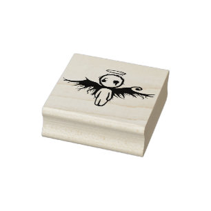 Goth Engel Art Briefmarke Gummistempel
