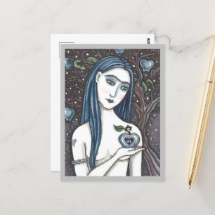GOTH EVE, DUNKELSEITE VON EDEN, APPLE & SERPENT POSTKARTE