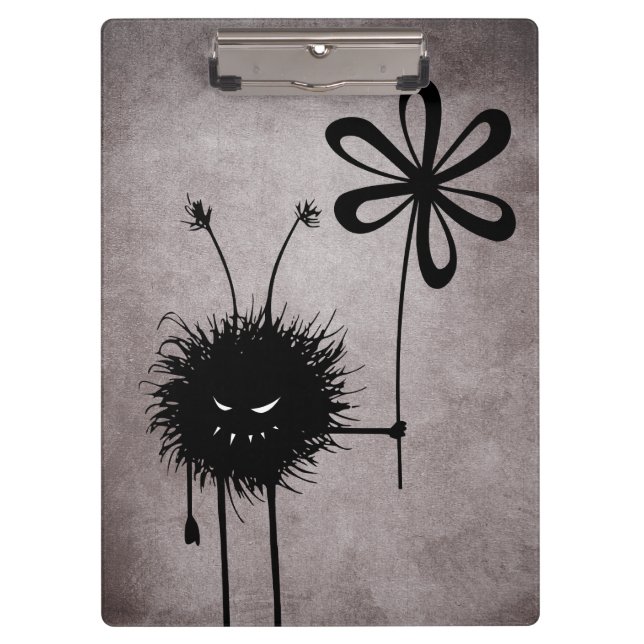 Goth Evil Blume Bug Creepy Cool Klemmbrett (Vorderseite)