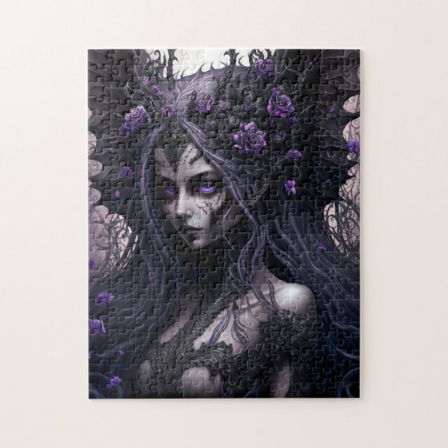 Goth Fairy Dark Fantasy Art Jigsaw Puzzle (Vertikal)