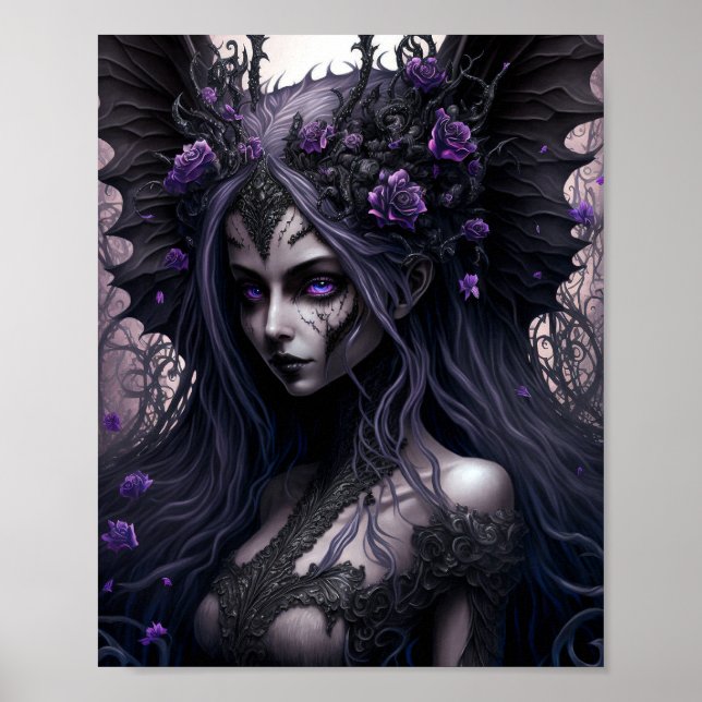 Goth Fairy Dark Fantasy Art Poster (Vorne)