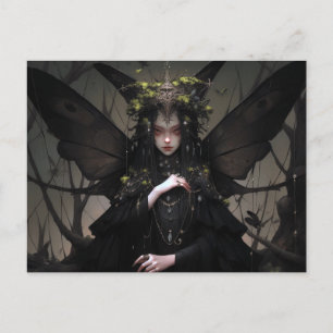 Goth Fairy Girl Fantasy Art Postkarte