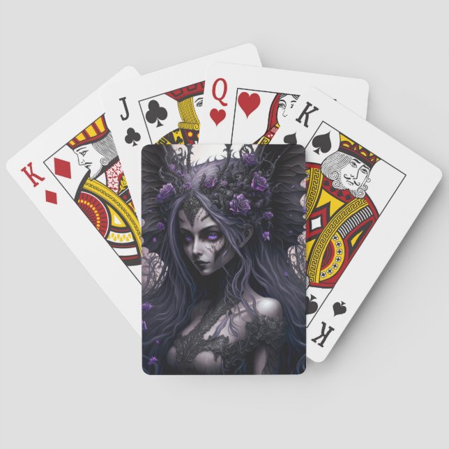 Goth Fairy Gothic Fantasy Art Playing Cards Spielkarten (Rückseite)