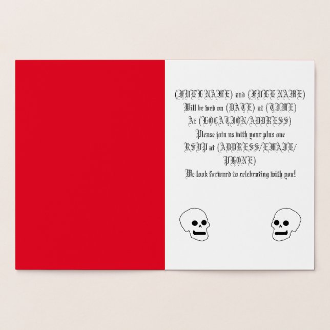 Goth Foil Card Folienkarte (Innenseite)