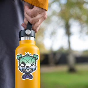 Goth Gay MLM Flag farbiger Bär Aufkleber