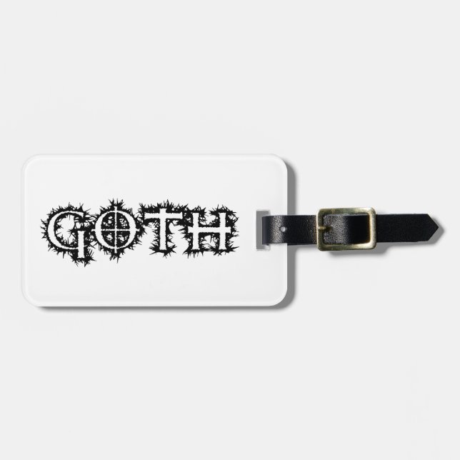 Goth Gepäckanhänger (Vorderseite horizontal)