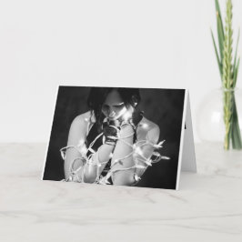 Goth Girl Christmas Card Feiertagskarte