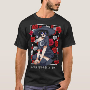 Goth Girl Hexe Rose Halloween Hexerei T-Shirt