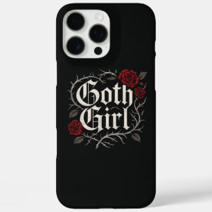 Goth Girl Rote Rose Blumenstrauch iPhone 16 Pro Max Hülle