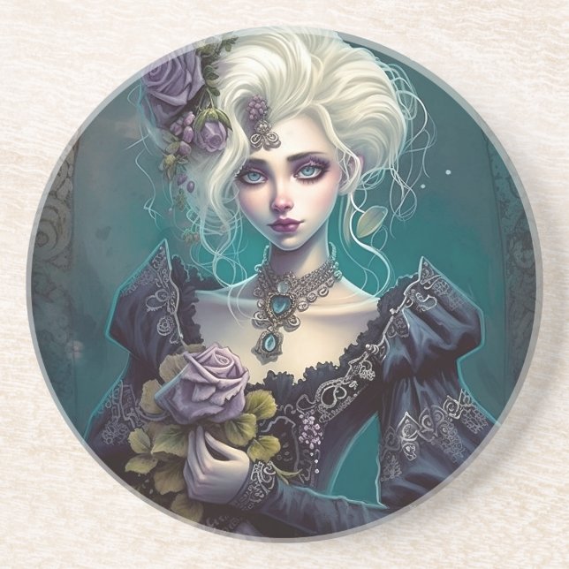 Goth Girl Untersetzer (Vorne)