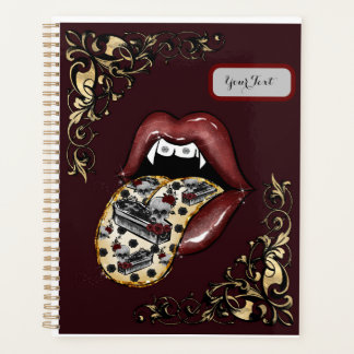 Goth Glam Vamp Lip Planner Planer