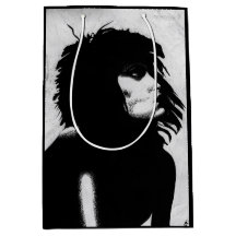 Goth Goddess Portrait Originelle Kunst Schwarz-wei