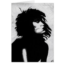 Goth Goddess Woman Portrait Iconic Fashion Art
