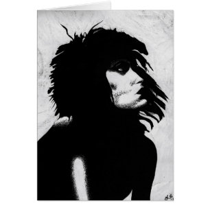 Goth Goddess Woman Portrait Iconic Fashion Art