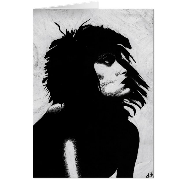 Goth Goddess Woman Portrait Iconic Fashion Art (Vorne)