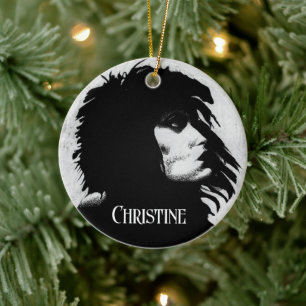 Goth Goddess Woman Portrait Iconic Fashion Art Keramikornament