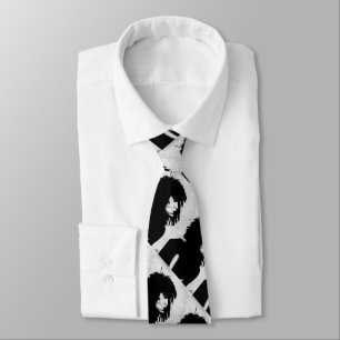 Goth Goddess Woman Portrait Iconic Fashion Art Krawatte