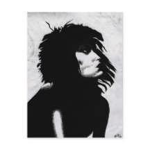 Goth Goddess Woman Portrait Iconic Fashion Art