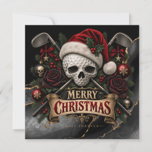 Goth Golf Weihnachten Gothic Golfer Urlaub