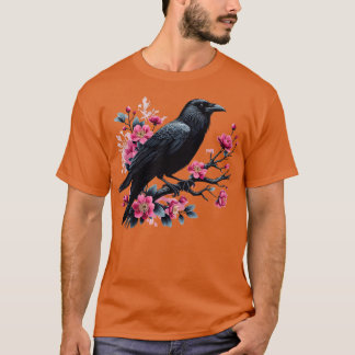 Goth Gothic Dark Spooky Raven Crow Witchy Tree Pur T-Shirt