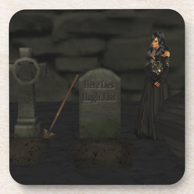 Goth Graveyard Untersetzer (Vorderseite)