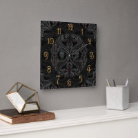 Goth Gray Ornament mit Skull