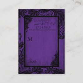 Goth Grunge Lace Wedding Platzkarten