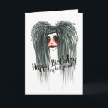 Goth Happy Birthday Best Friend Karte<br><div class="desc">Happy Birthday my best friend standard greeting 5" x 7" card.</div>
