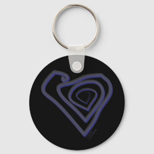 Goth Herz Keychain. Schlüsselanhänger