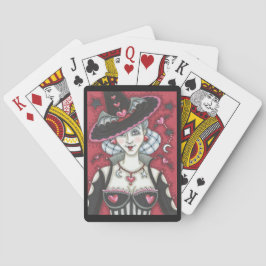 Goth Hexe WICKED VALENTINE PLAYING CARDS Bicycle Spielkarten