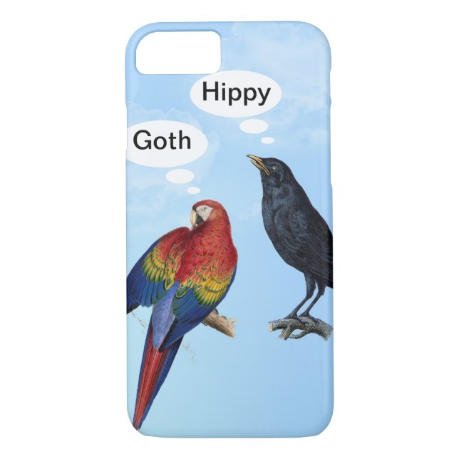 Goth Hippie lustiger iPhone 7 Fall Case-Mate iPhone Hülle (Rückseite)