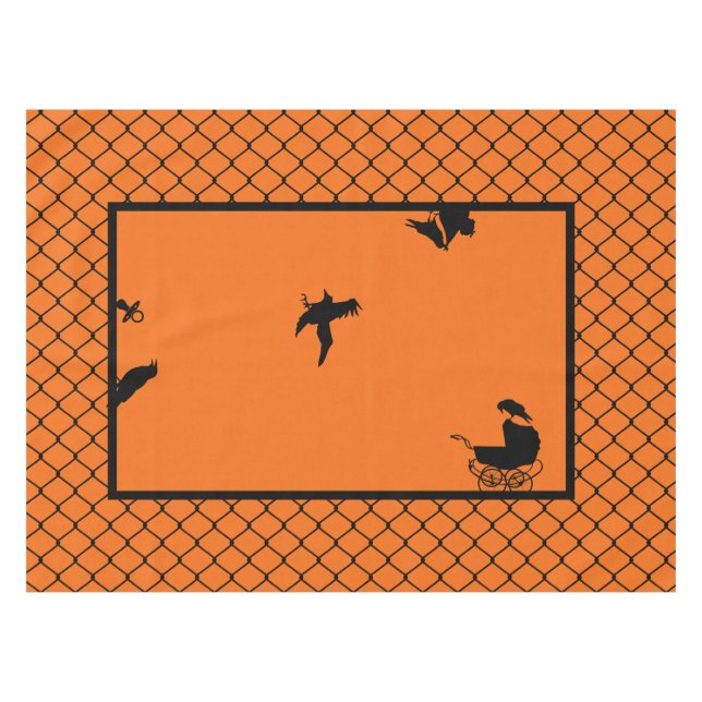 Goth-Horror-Kinderdusche Tischdecke (Vorderseite (Horizontal))