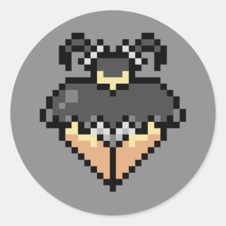 Goth in einem kurzen Rock-Sticker Runder Aufkleber