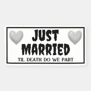 Goth Just Married Banner
