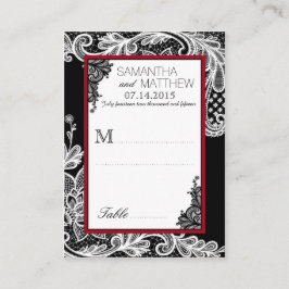 Goth Lace Wedding Platzkarten