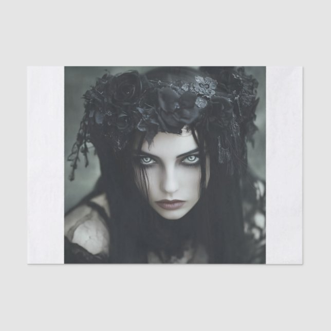 Goth Lady Seidenpapier (Vorderseite)
