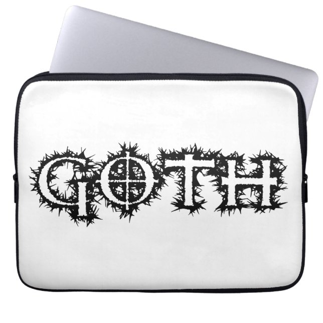 Goth Laptopschutzhülle (Vorderseite)