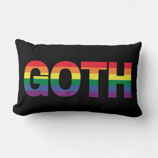 Goth LGBTQ+ Regenbogen Lendenkissen